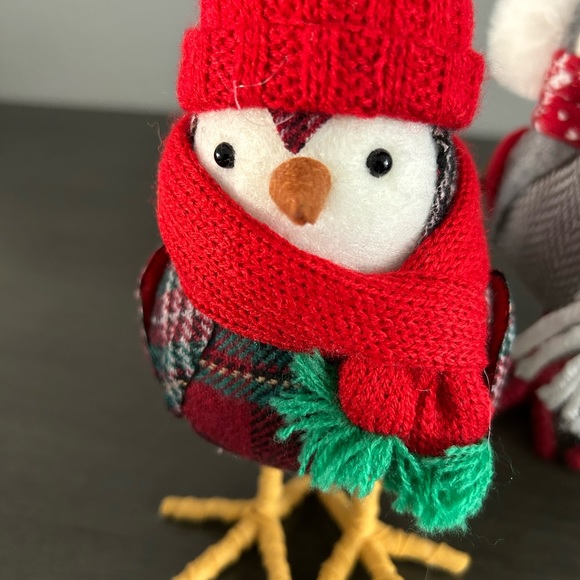 Target Like* Christmas bird 3 birds Bundle Fabric bird Holiday fabric birds - Picture 6 of 7